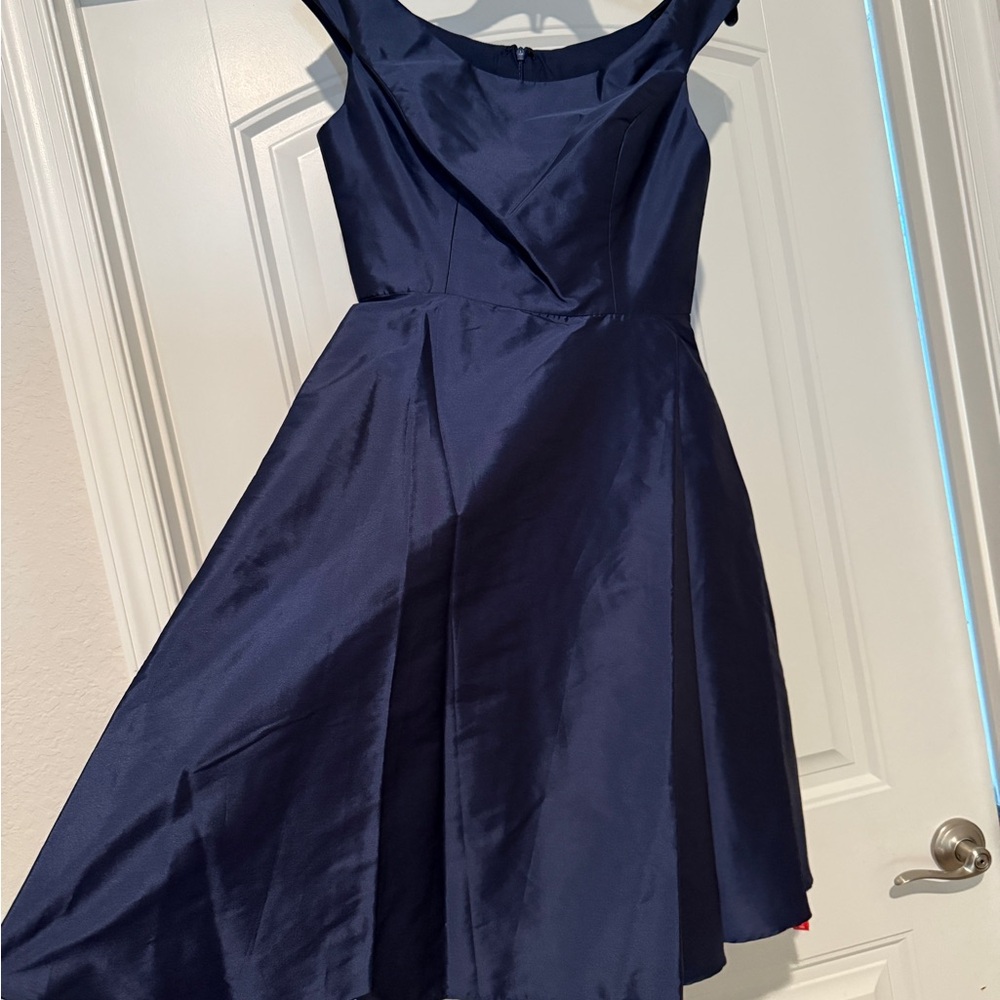 Alfred Sung Elegant Navy Blue Women's Dress
